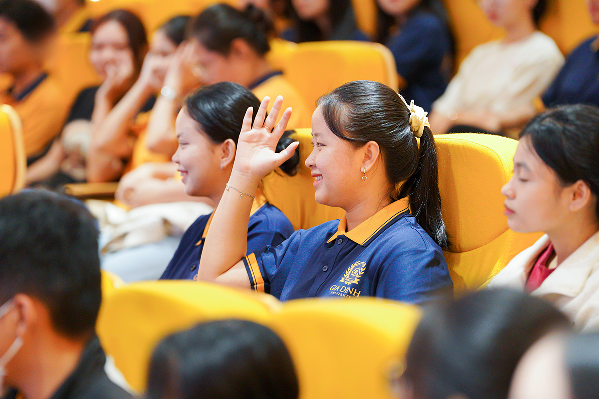 Chuyên đề nhận được sự tham gia và hưởng ứng của đông đảo sinh viên GDU.