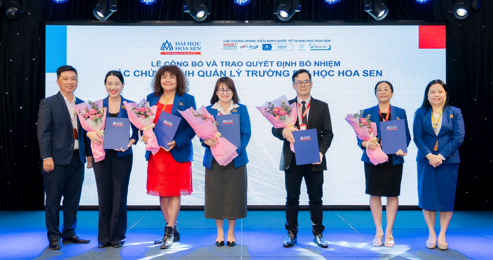 Tập thể lãnh đạo HSU hướng tới mục tiêu nâng cao chất lượng đào tạo và quản trị.