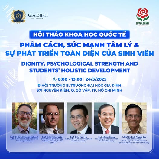 Hội thảo quy tụ các học giả uy tín trong và ngoài nước, đặc biệt là các giáo sư đến từ Mỹ, nhằm chia sẻ nghiên cứu mới, giải pháp ứng dụng và góc nhìn đa chiều trong lĩnh vực tâm lý học.