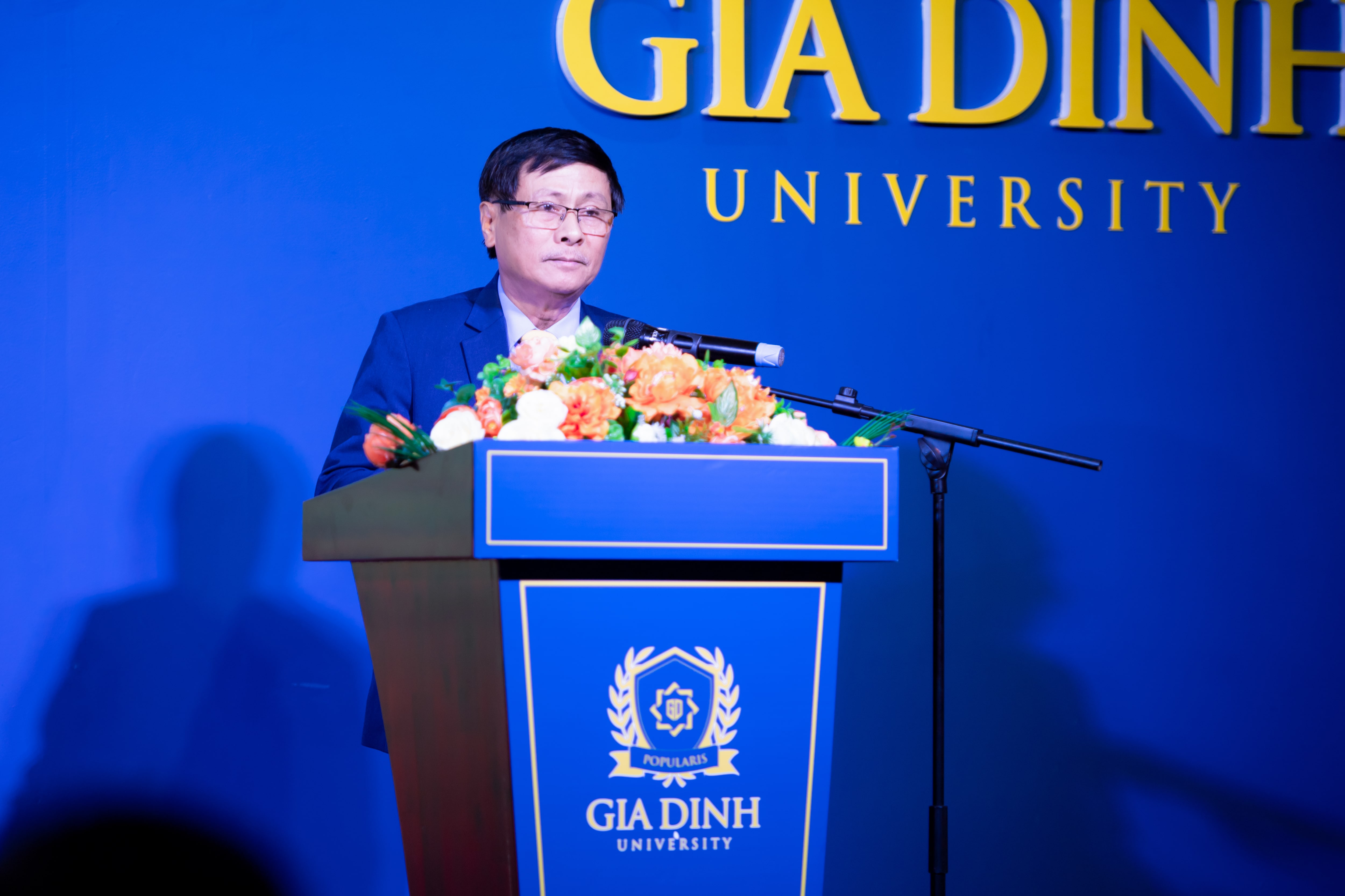 NGƯT.TS Nguyễn Văn Hiến – Phó Hiệu trưởng GDU, phát biểu tại sự kiện.