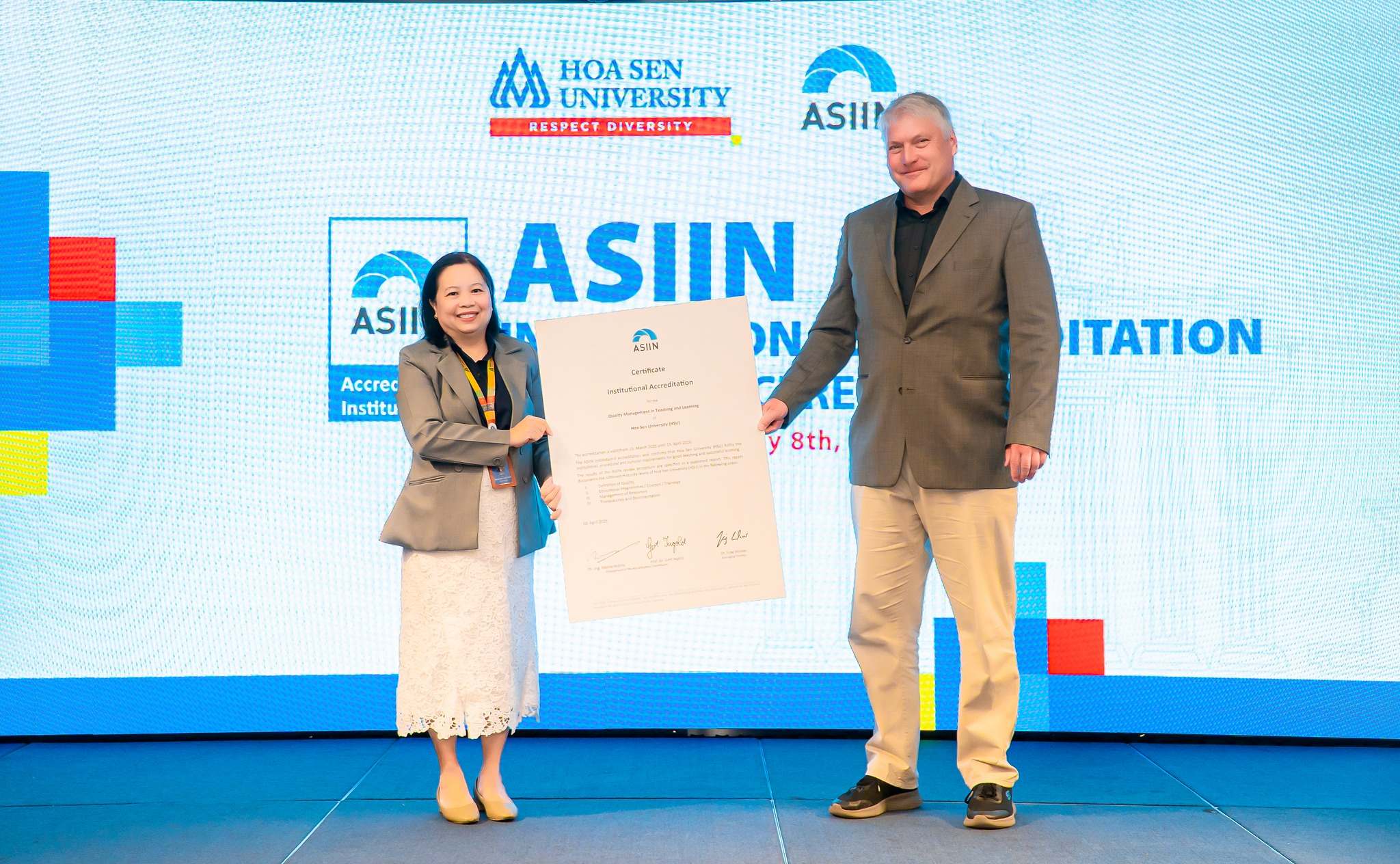 Hoa Sen vào Top trường ĐH đạt tiêu chuẩn quốc tếĐại học Hoa Sen- trường đại học đạt tiêu chuẩn quốc tế với kiểm định ASIIN
