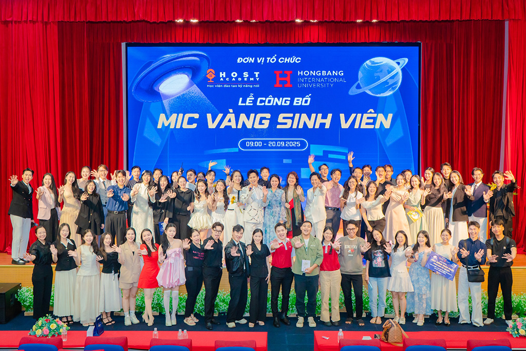 Lễ Công bố MIC Vàng Sinh Viên 2025 diễn ra tại Trường Đại học Quốc tế Hồng Bàng ngày 20/9Lễ Công bố MIC Vàng Sinh Viên 2025 diễn ra tại Trường Đại học Quốc tế Hồng Bàng ngày 20/9