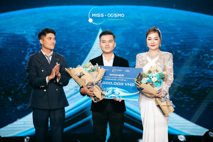 Sinh viên Trần Chí Nguyên là Quán quân cuộc thi Thiết kế vương miện Miss Cosmo - Hoa hậu Hoàn vũ quốc tế 2024
