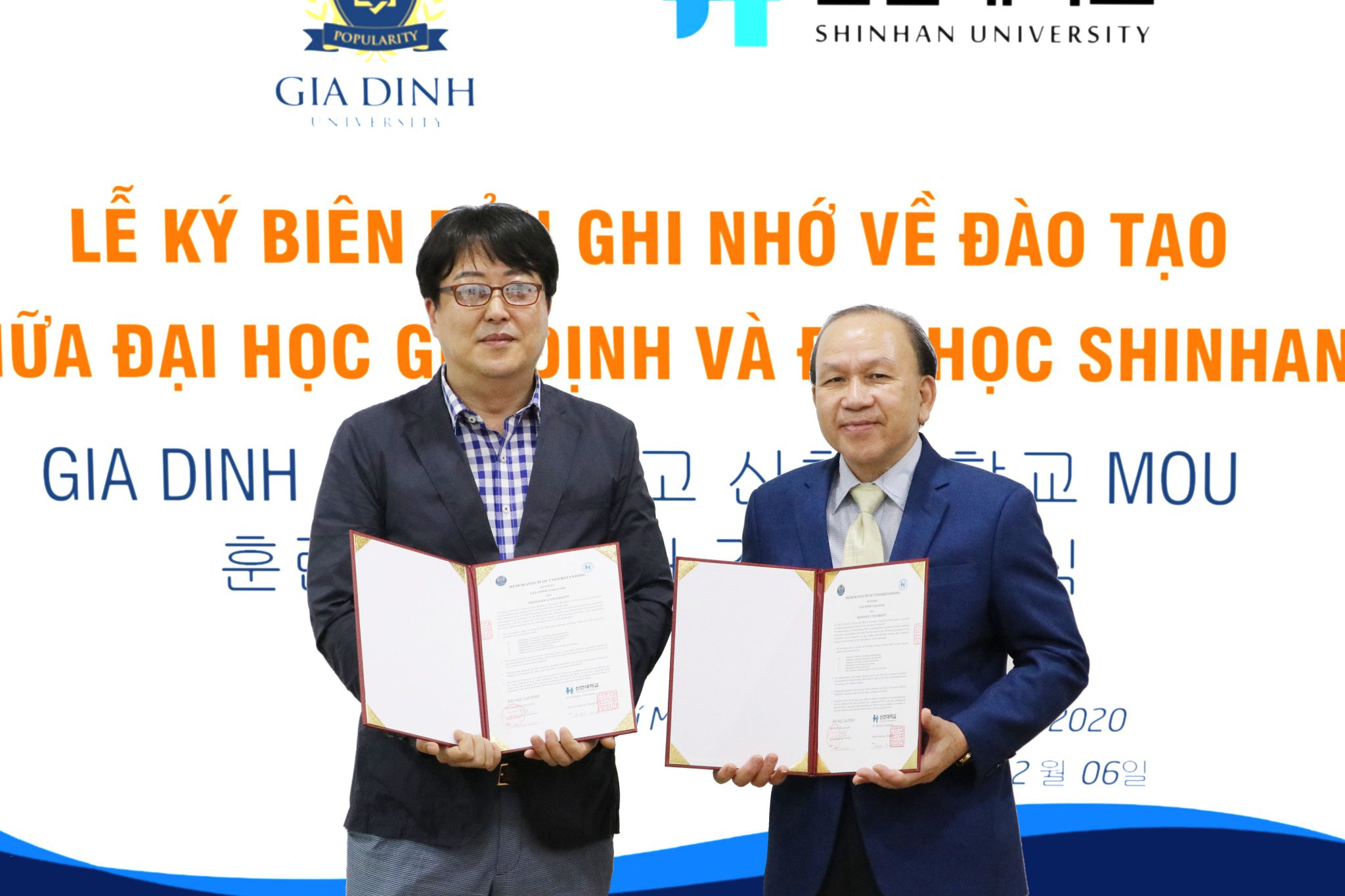 35 23 anh 1 gdu shinhan GDU ký hợp tác đào tạo với Đại học Shinhan (Hàn Quốc)