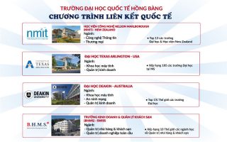 45 29 danh sach cac truong lien ket dao tao hiu 1 HIU dành 340 chỉ tiêu cho chương trình liên kết quốc tế