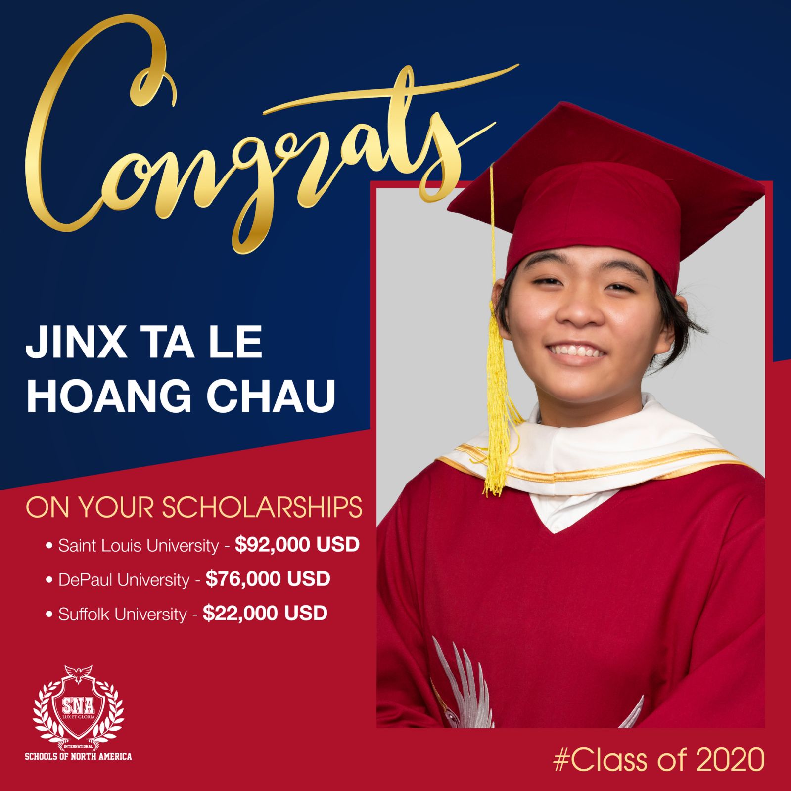 Jinx Ta Le Hoang Chau hoc sinh SNA dat duoc hoc bong cua 3 truong Quoc te Những hiểu lầm thường thấy khi du học