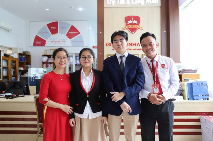 hoc sinh NHG lot top 3 vong chung ket thai binh duong FEDEX JA ITC 2020 
