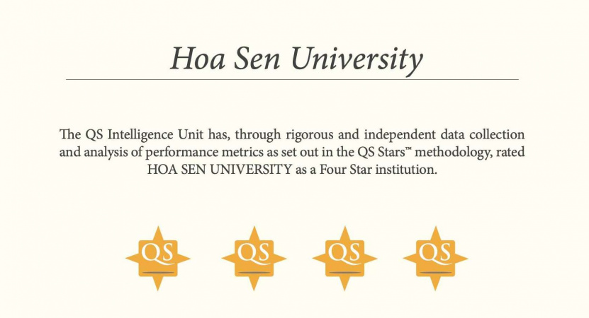 Đại học Hoa Sen đạt chuẩn 4 sao QS Quốc Tế