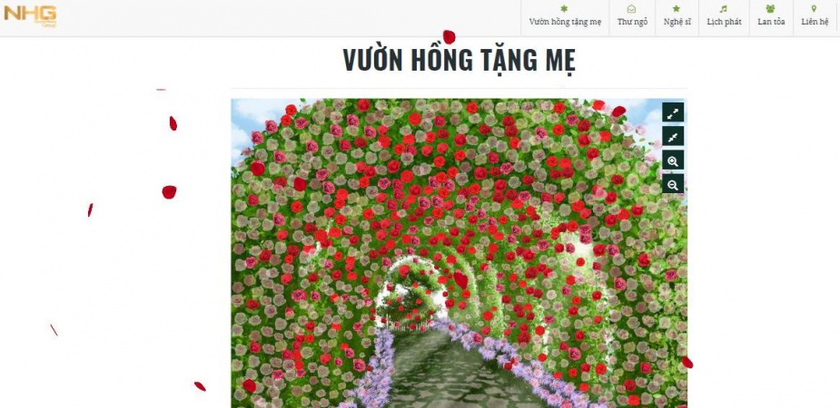 Vườn hồng tặng mẹ 