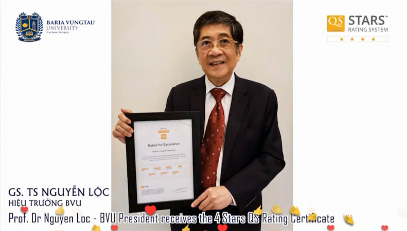ĐH Bà Rịa – Vũng Tàu trở thành ĐH trẻ nhất Việt Nam đạt Chứng nhận QS STARS™ 4 SAO